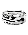 Ippolita Classico Crush Wide Hinge Bangle In Silver
