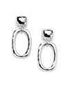 Ippolita Sterling Silver 925 Classico Oval Doorknocker Drop Earrings In Metallic