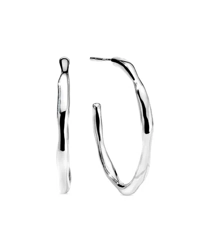 Ippolita Sterling Silver 925 Classico Thin Squiggle Small Hoop Earrings