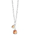 Ippolita Polished Rock Candy Keystone Pendants On Scultura Chain Necklace In Silver