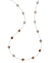 Ippolita Sterling Silver 925 Polished Rock Candy Brown Shell Statement Necklace, 36 In Brown/silver