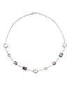 Ippolita Sterling Silver 925 Rock Candy Multi Stone Mixed Cut Collar Necklace, 16-18 In Silver/multi