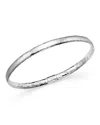 Ippolita Sterling Silver Basic Hammered Bangle In Silver
