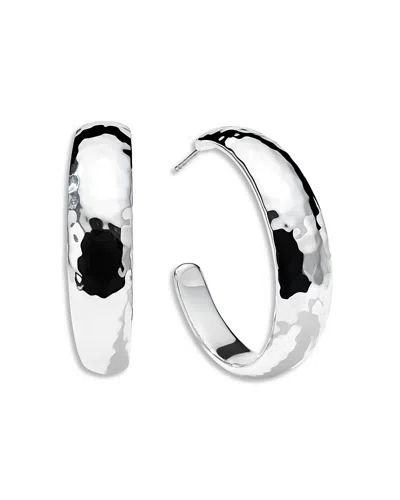 Ippolita Sterling Silver Classico Graduated Medium Hoop Earrings