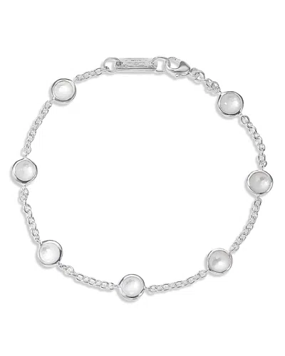 Ippolita Sterling Silver Lollipop 7-stone Station Bracelet In Mother-of-pearl In Mother Of Pearl