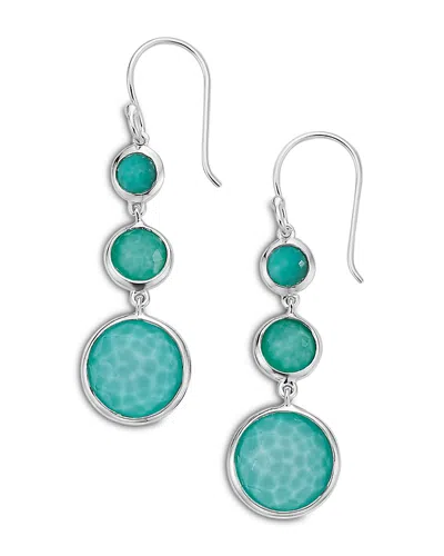 IPPOLITA STERLING SILVER LOLLIPOP LOLLITINI TURQUOISE & TURQUOISE DOUBLE DROP EARRINGS,SE2107DFTQTQ