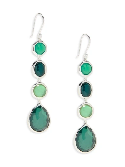 Ippolita Sterling Silver, Mother Of Pearl & Clear Quartz Rock Candy Drop Earrings