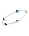 Ippolita Sterling Silver Rock Candy Eclipse Five-stone Bangle Bracelet In Multi/silver