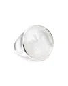 Ippolita Women's Rock Candy Luce Sterling Silver & Mother-of-pearl Cabochon Sculptured Round Ring In Silver