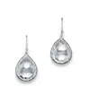 Ippolita Sterling Silver Rock Candy Small Teardrop Earrings In Clear Quartz In Silver