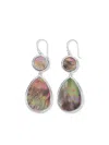 Ippolita Sterling Silver Rock Candy Mother Of Pearl Dot & Teardrop Drop Earrings In Silver