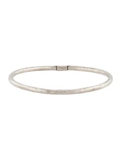 Pre-owned Ippolita Textured Bangle Bracelet, 7.75" In Multi