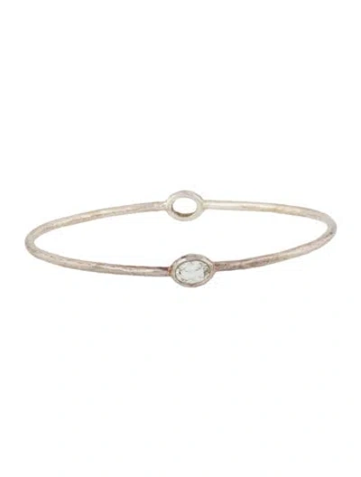 Pre-owned Ippolita Topaz 2-stone Bangle Bracelet, 7.75" In Multi