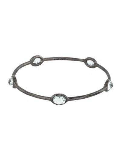 Pre-owned Ippolita Topaz Bangle Bracelet, 7.5" In Multicolor