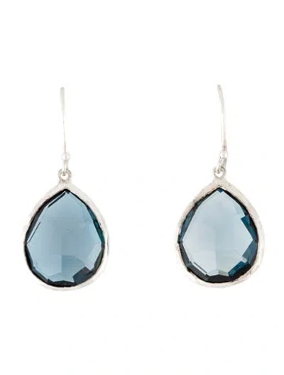 Pre-owned Ippolita Topaz Small Teardrop Earrings In Multicolor