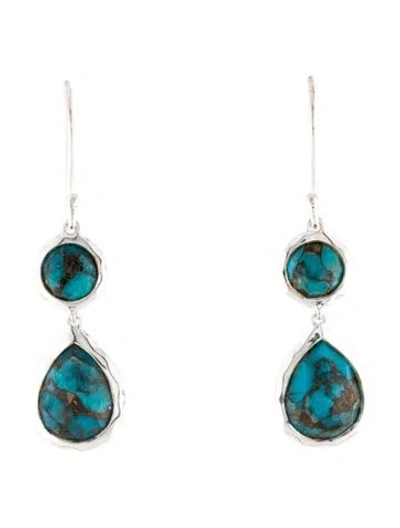 Pre-owned Ippolita Turquoise Drop Earrings In Multi