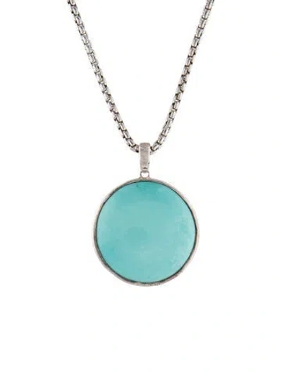 Pre-owned Ippolita Turquoise Pendant Necklace, 18" In Multi