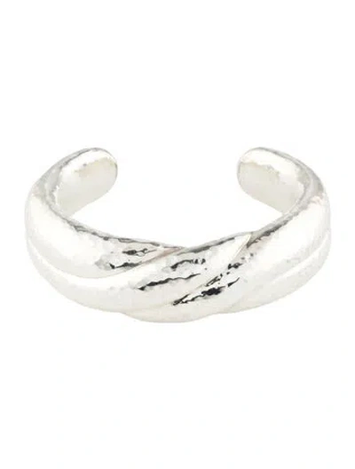 Pre-owned Ippolita Twist Cuff Bracelet, 6.25" In Multicolor
