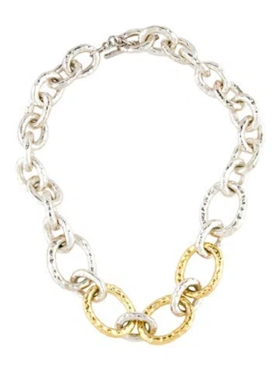 Pre-owned Ippolita Two-tone Chimera Classico Bastille Necklace, 18.5" In Multi