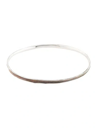 Pre-owned Ippolita Venezia Links Skinny Channel Bangle Bracelet, 8" In Multi