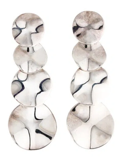 Pre-owned Ippolita Wavy Disc Drop Earrings In Multicolor