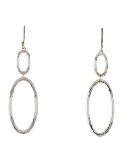 Pre-owned Ippolita Wavy Double Oval Drop Earrings In Multi