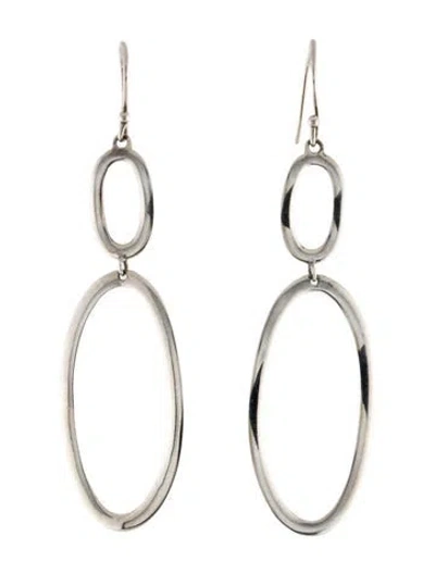 Pre-owned Ippolita Wavy Oval Drop Earrings In Multi