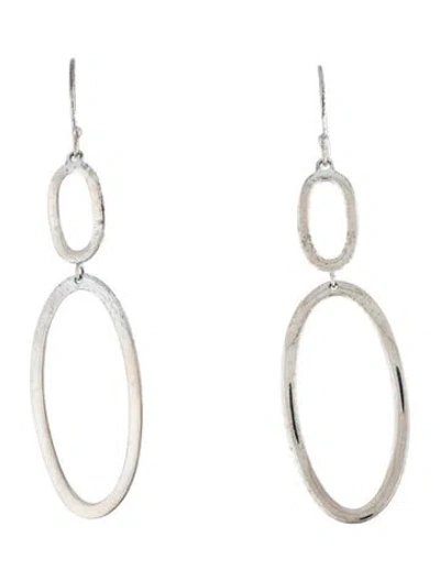 Pre-owned Ippolita Wavy Oval Drop Earrings In Multi