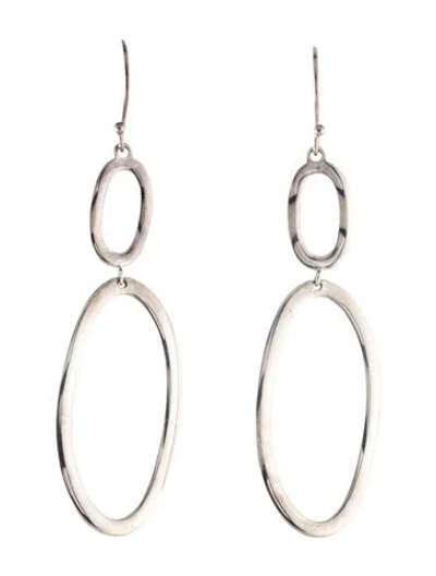 Pre-owned Ippolita Wavy Oval Drop Earrings In Multi