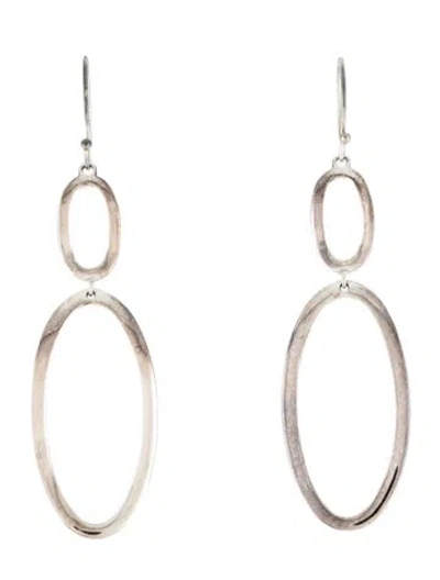 Pre-owned Ippolita Wavy Oval Drop Earrings In Multi