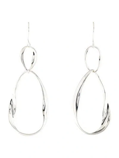 Pre-owned Ippolita Wavy Oval Drop Earrings In Multi