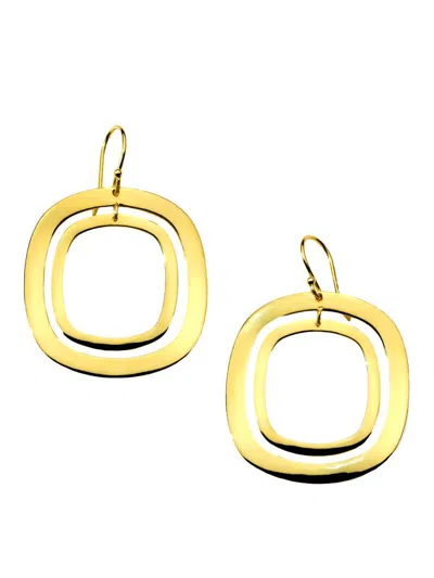 Ippolita Women's Classico 18k Yellow Gold Wavy Square Drop Earrings