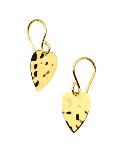 Ippolita Women's Classico Crinkle 18k Yellow Gold Mini Heart Drop Earrings