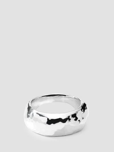 Ippolita Women's Classico Hammer Wide Dune Sterling Silver Band Ring