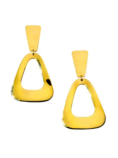 Ippolita Women's Classico Open Disc 18k Yellow Gold Drop Earrings
