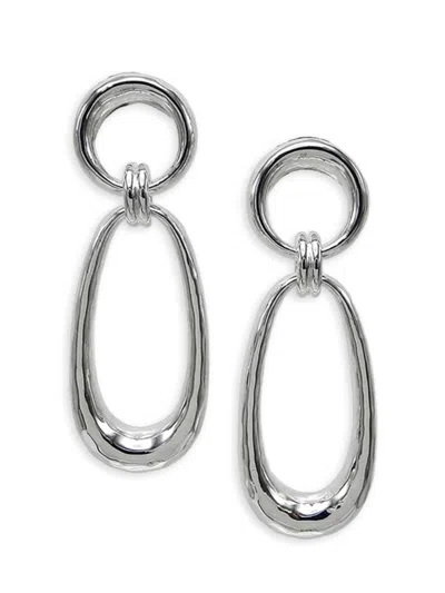 Ippolita Women's Classico Sterling Silver Doorknocker Earrings In Transparent