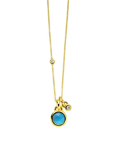 Ippolita Women's Lollipop 18k Yellow Gold, Dark Amethyst & 0.12 Tcw Diamond Pendant Necklace