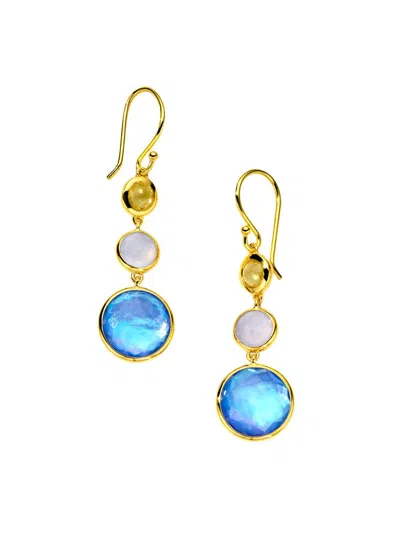 Ippolita Women's Lollipop Lollitini 18k Yellow Gold & Multi-stone Triple-drop Earrings In Wildflower