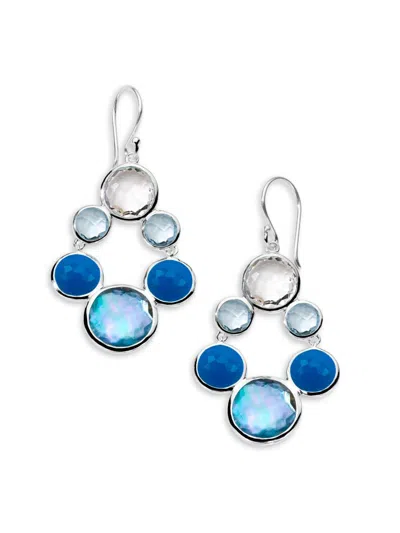 Ippolita Women's Lollipop Lollitini Sterling Silver & Multi-stone Chandelier Earrings In Transparent