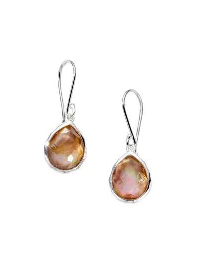 Ippolita Women's Mother-of-pearl, Clear Quartz & Sterling Silver Earrings In Gold