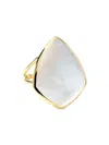IPPOLITA WOMEN'S POLISHED ROCK CANDY 18K YELLOW GOLD & MOTHER-OF-PEARL RING