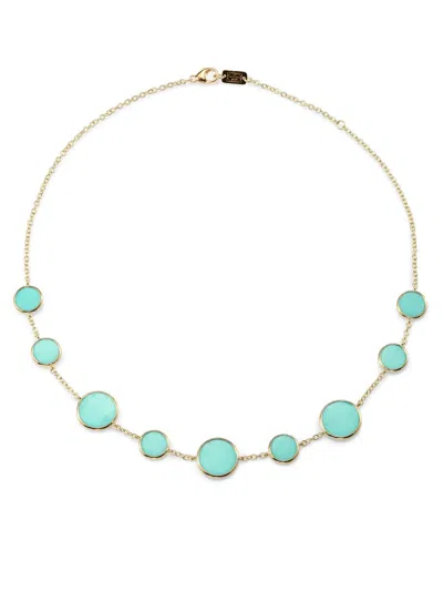 Ippolita Women's Polished Rock Candy 18k Yellow Gold & Turquoise Necklace