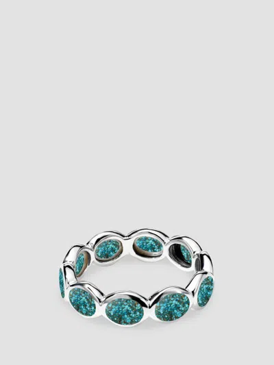 Ippolita Women's Polished Rock Candy All-around Tiny Ovals Sterling Silver, Rock Crystal, Bronze & Turquoise 