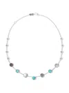 IPPOLITA WOMEN'S POLISHED ROCK CANDY ISOLA STERLING SILVER, TURQUOISE & MOTHER-OF-PEARL NECKLACE