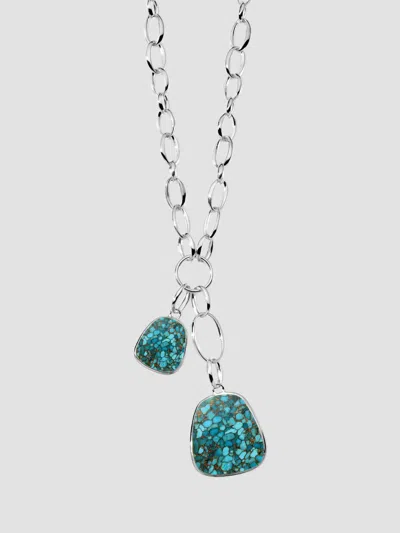 Ippolita Women's Polished Rock Candy Keystones On Scultura Sterling Silver, Clear Quartz, Bronze & Turquoise  In Metallic
