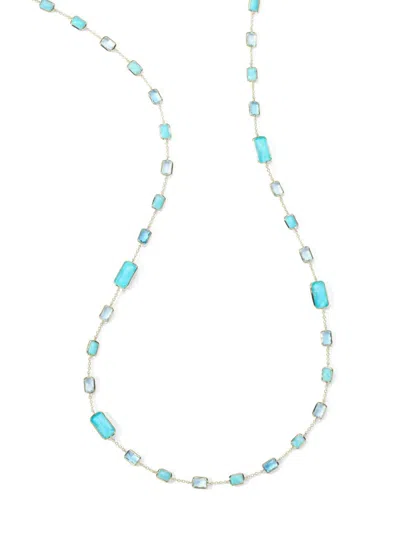 Ippolita Women's Rock C Rock Candy Gelato 18k Yellow Gold & Multi-gemstone Station Necklace In Water Fall