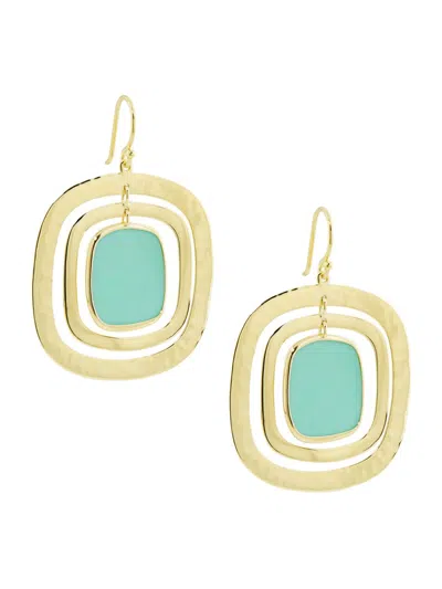 Ippolita Women's Rock Candy 18k Yellow Gold & Lapis Square Drop Earrings In Blue