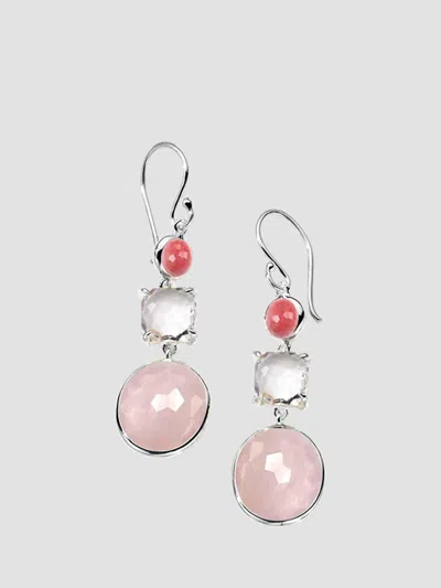 Ippolita Women's Rock Candy Bambina Three-stone Sterling Silver & Multi-stone Drop Earrings In Metallic