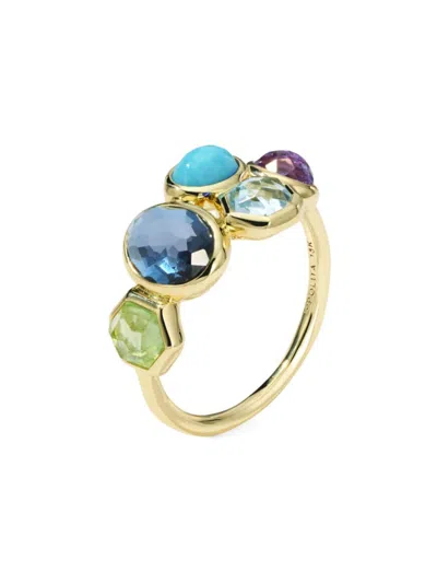 Ippolita Women's Rock Candy Gelato 5-stone Summer Rain 18k Yellow Gold & Multi-stone Cluster Ring In Summer Rainbow