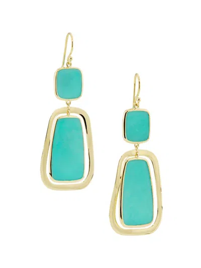 Ippolita Women's Rock Candy Snowman 18k Yellow Gold & Lapis Lazuli Drop Earrings In Green